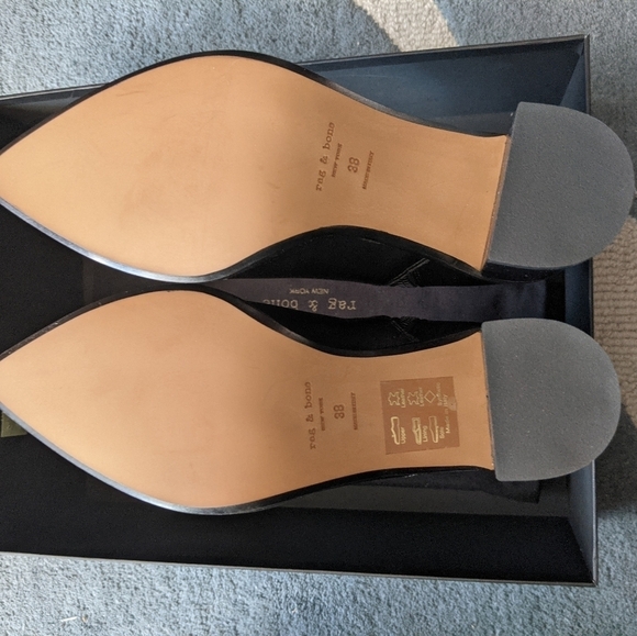 RAG &BONE Black leather Ankle Boots 🐦‍⬛ - Picture 9 of 13